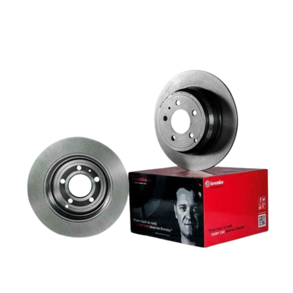 BREMBO BRAKE DISCS REAR AXLE 256MM SOLID COATED SURFACE WITH SCREWS 08.9488.11