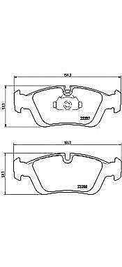 BREMBO GENUINE ORIGINAL BRAKE PADS FRONT AXLE P06024
