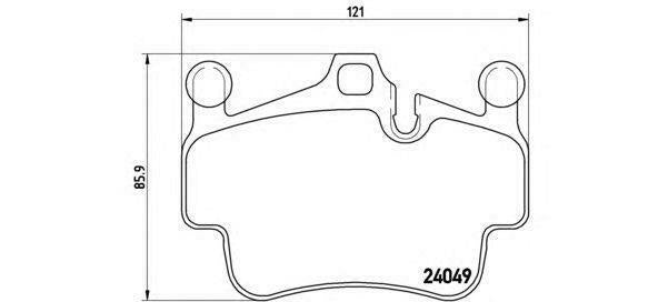 BREMBO GENUINE ORIGINAL BRAKE PADS FRONT AXLE P65014