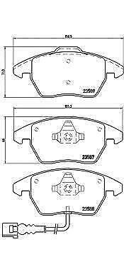 BREMBO GENUINE ORIGINAL BRAKE PADS FRONT AXLE P85075