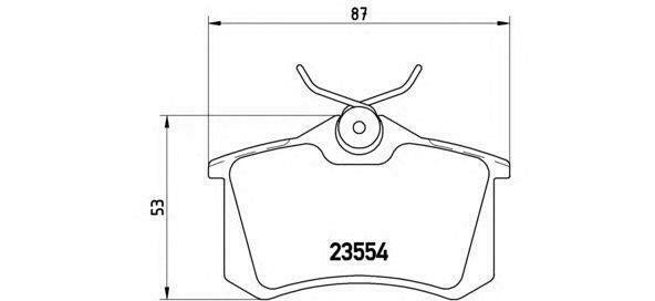 BREMBO GENUINE ORIGINAL BRAKE PADS REAR AXLE P85020