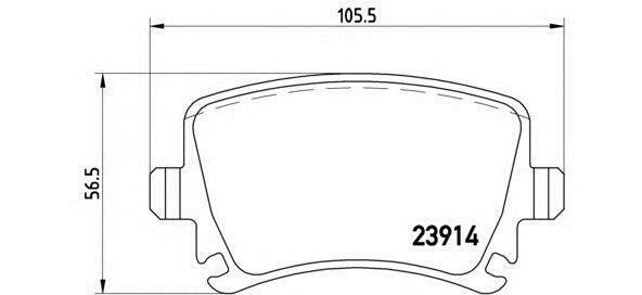 BREMBO GENUINE ORIGINAL BRAKE PADS REAR AXLE P85073