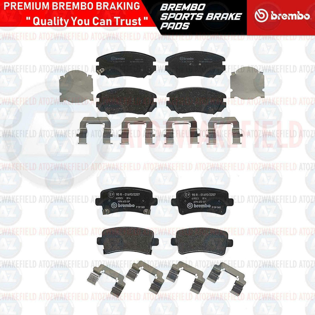 BREMBO GENUINE ORIGINAL FRONT REAR BRAKE PADS P59054 + P59060
