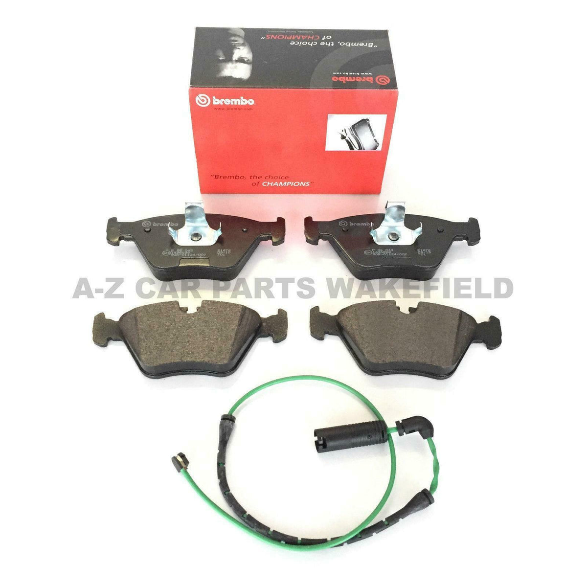 Bmw E46 inc M Sport Front Coated Brembo Brake Discs And Pads + Wear Sensors