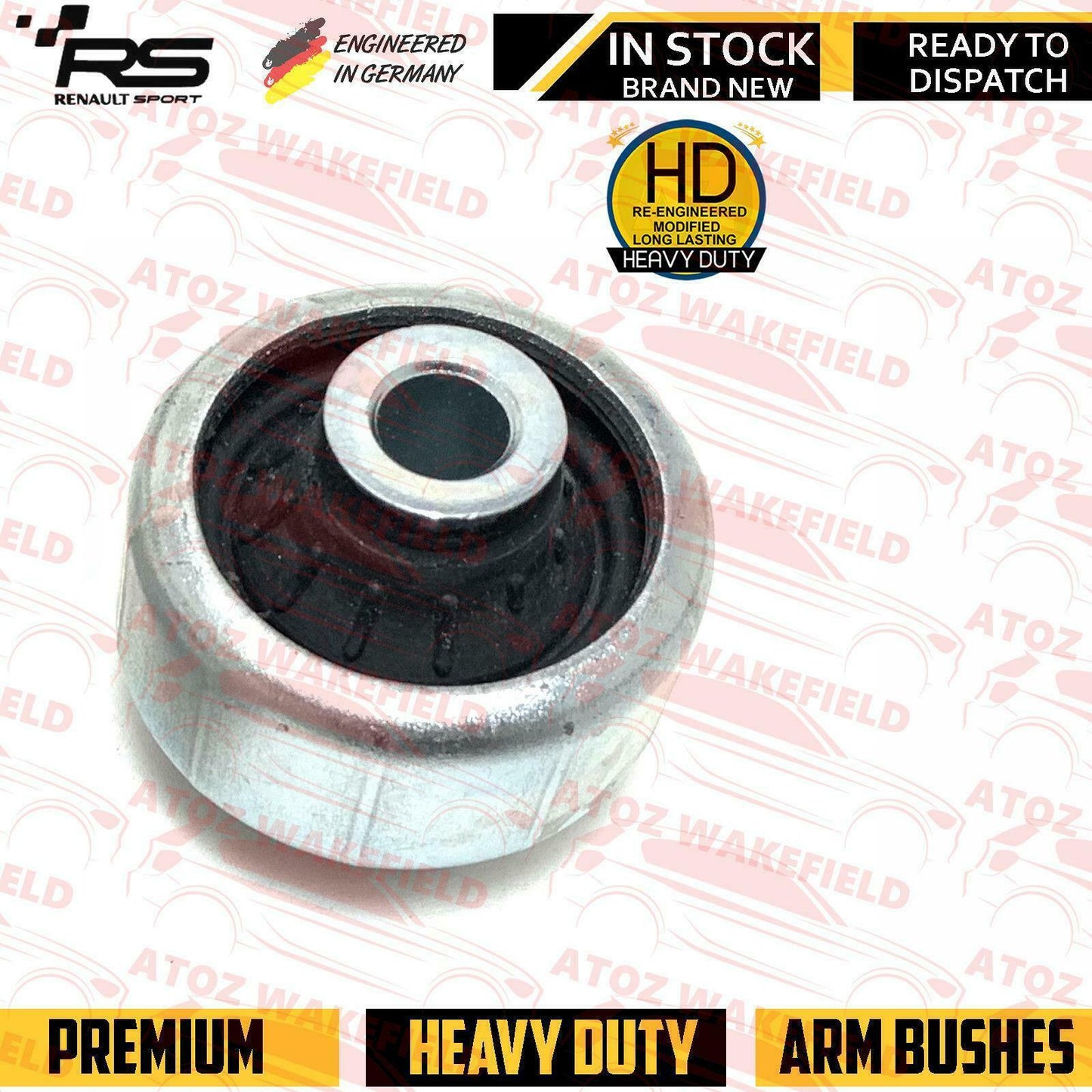 FOR CLIO SPORT RS 197 200 FRONT LOWER SUSPENSION WISHBONE ARM BUSHES REPAIR HD