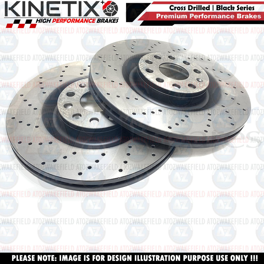 FOR TESLA MODEL Y PERFORMANCE (5YJY) DRILLED REAR BRAKE DISCS 118863699A 335mm