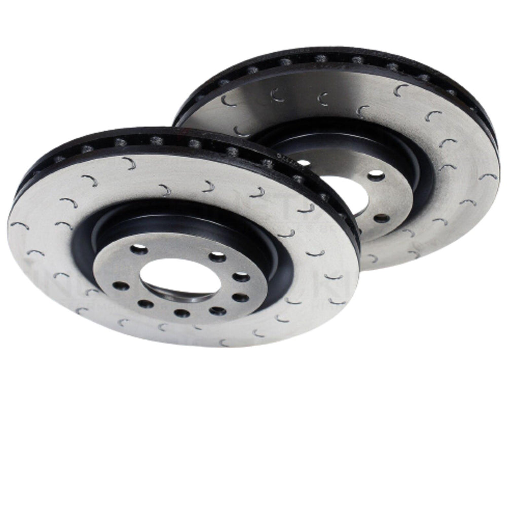 FOR DODGE CHALLENGER CHARGER 6.4 SRT8 5.7 R/T GROOVED FRONT BRAKE DISCS 345mm