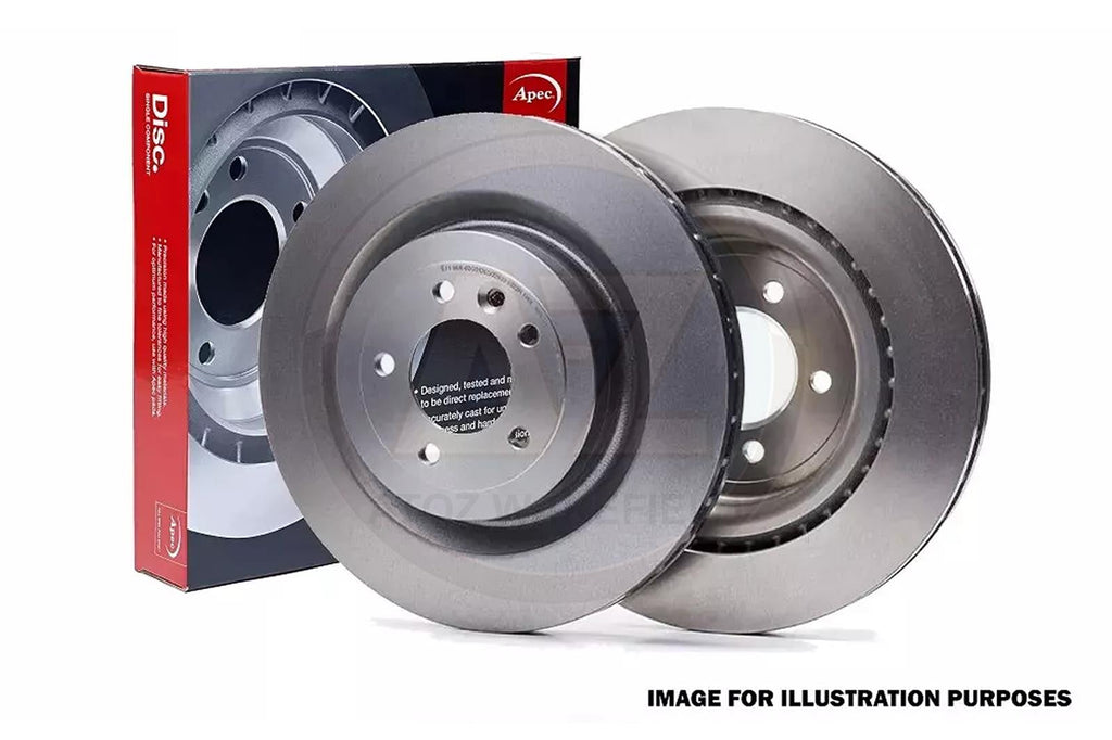 2X APEC FRONT BRAKE DISC FOR CHRYSLER 300C 3.0 CRD 2004-2012 320MM