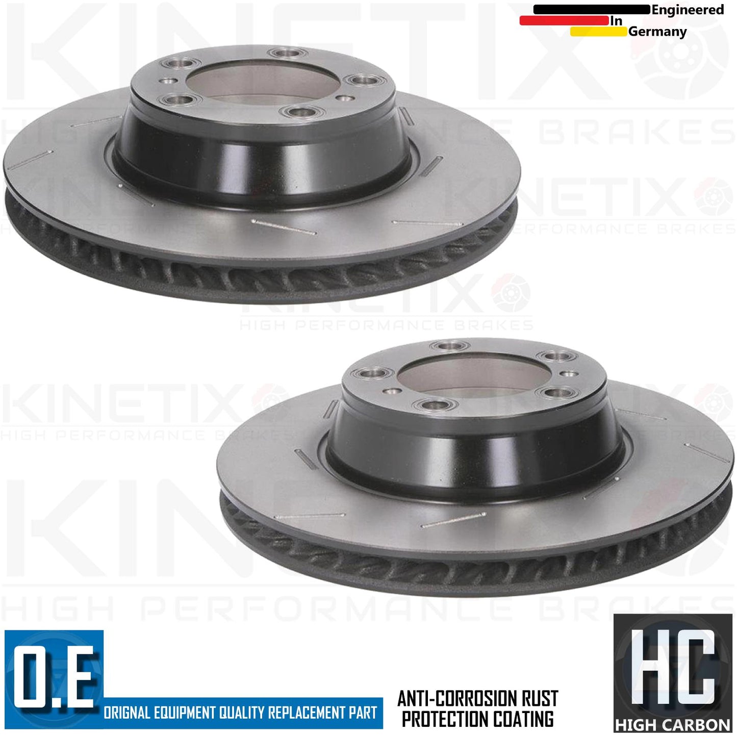 FOR PORSCHE PANAMERA 3.0 D 970 REAR BRAKE DISCS PAIR 330mm