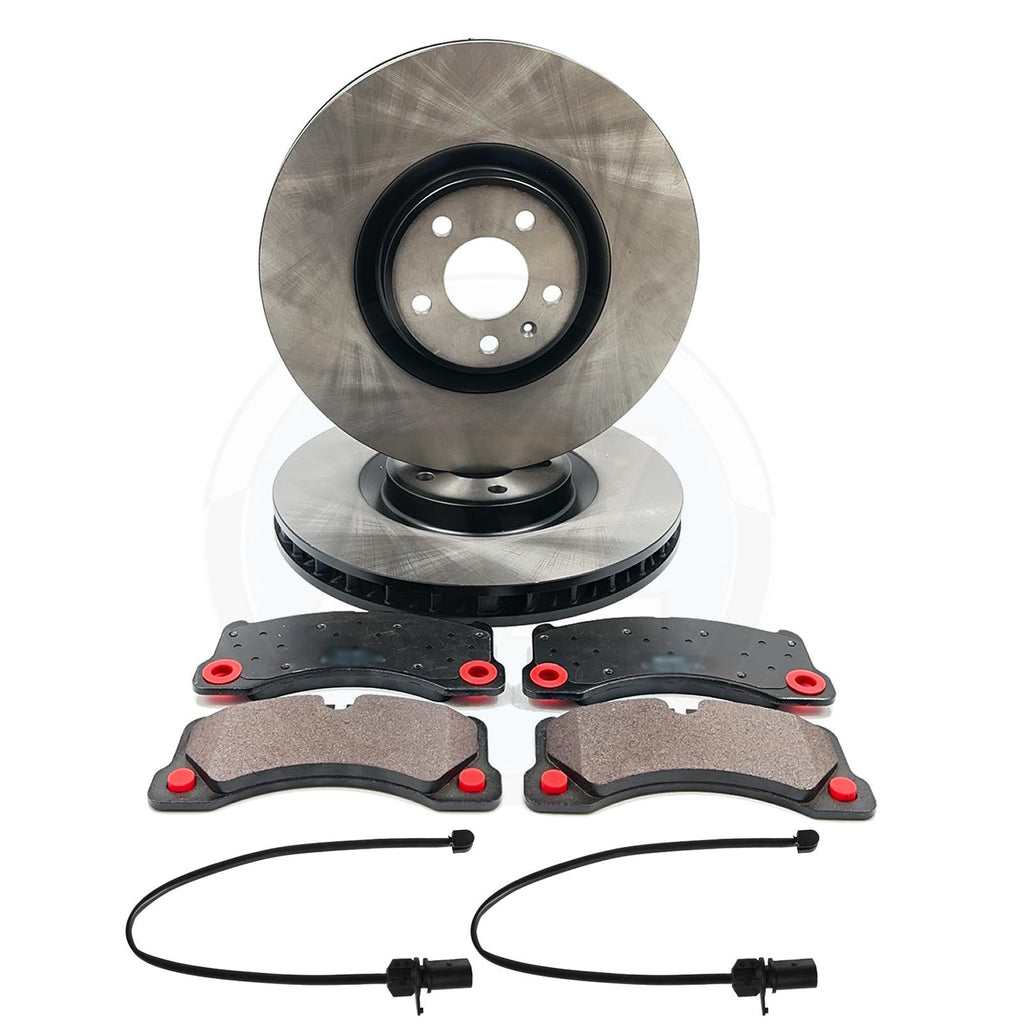 FOR PORSCHE MACAN 3.0 S GTS 3.6 TURBO FRONT BRAKE DISCS PADS WEAR SENSORS 360mm