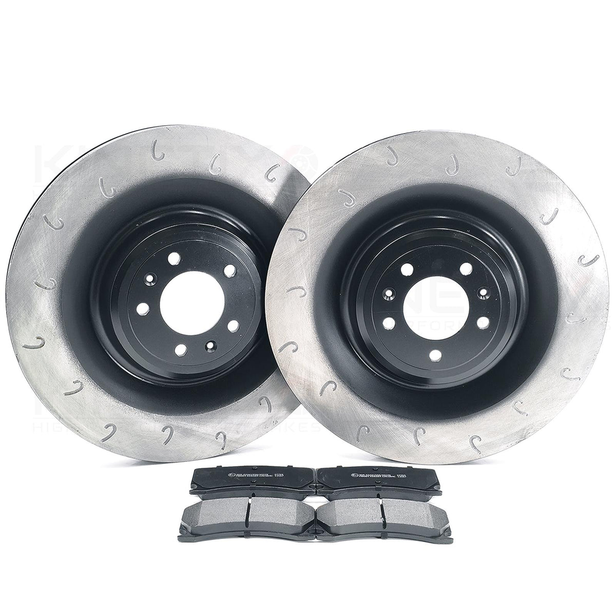 FITS PEUGEOT 308 GTI 1.6 GTi 250/270 J GROOVED FRONT BRAKE DISCS PADS 380mm