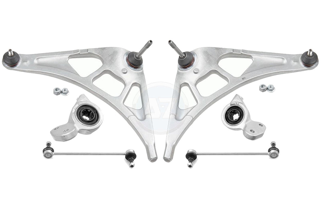 FOR BMW M3 E46 FRONT SUSPENSION WISHBONE CONTROL ARMS BUSHES DROP LINKS LH/RH