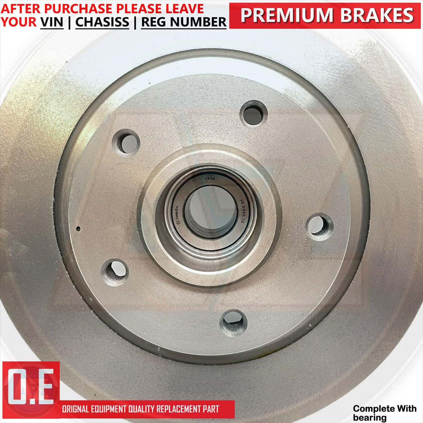 FITS RENUALT MEGANE MK3 SPORT RS 250 REAR BREMBO BRAKE DISCS BEARING PAIR 290mm