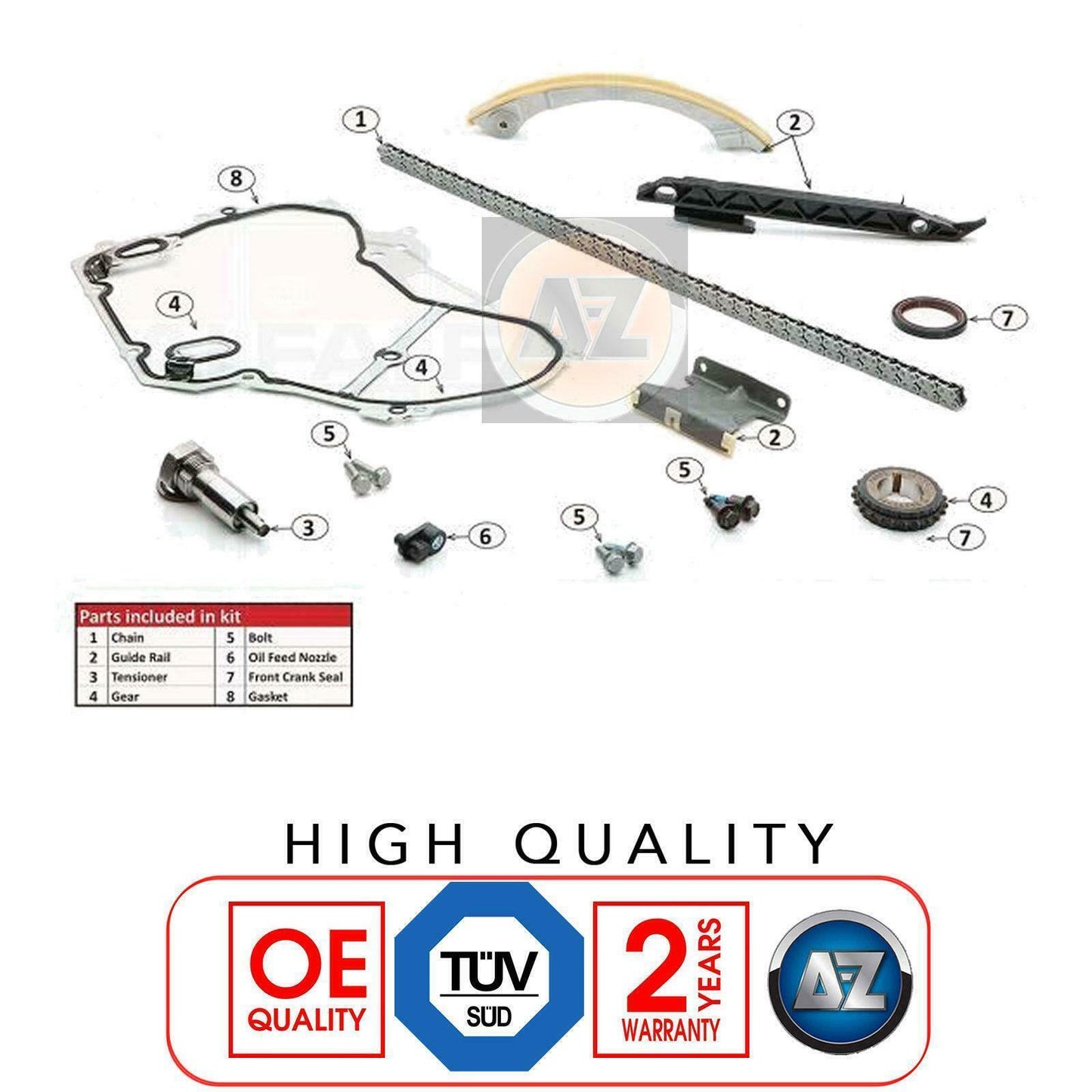 FOR SAAB 9-5 VAUXHALL INSGINIA 2.0 TURBO A20NHT ENGINE TIMING CHAIN KIT 220 BHP