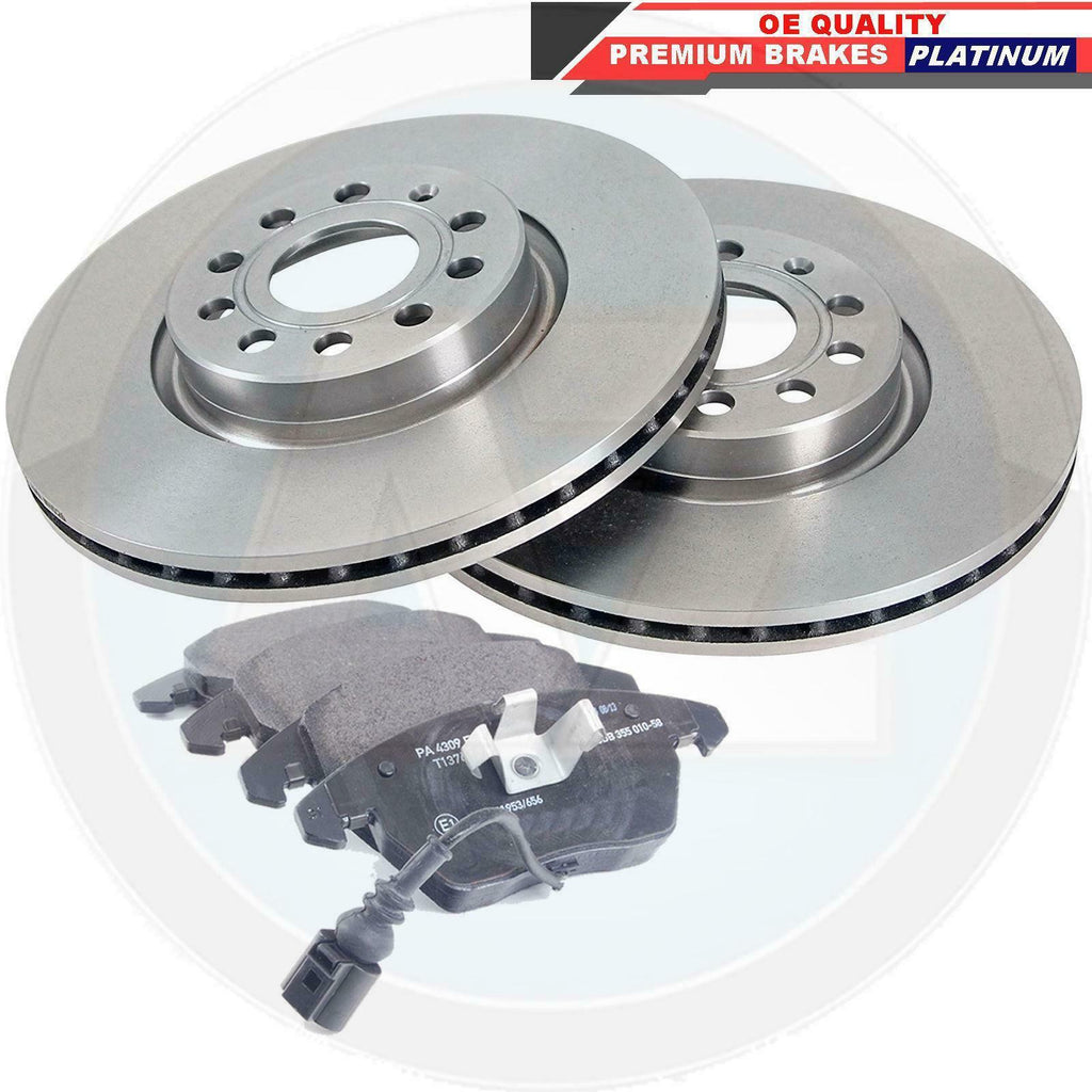 FOR AUDI A3 2.0 TDi TFSI QUATTRO FRONT PLATINUM BRAKE DISCS PADS SET 312mm
