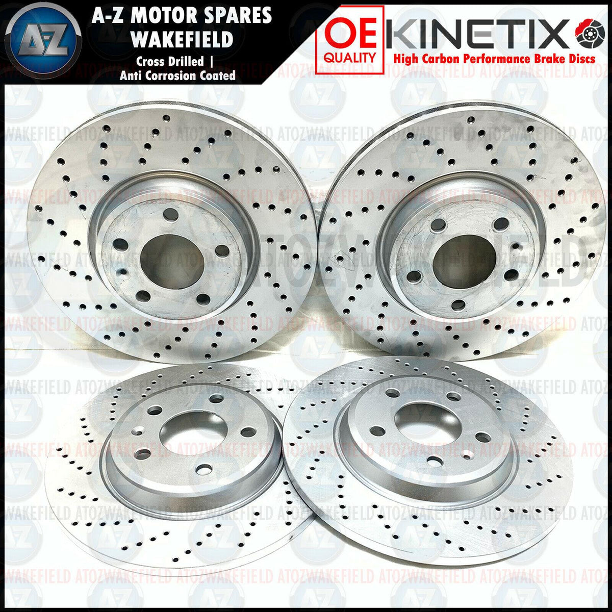 FOR AUDI A4 30 TDI FRONT REAR CROSS DRILLED BRAKE DISCS APEC PADS WIRE SENSORS