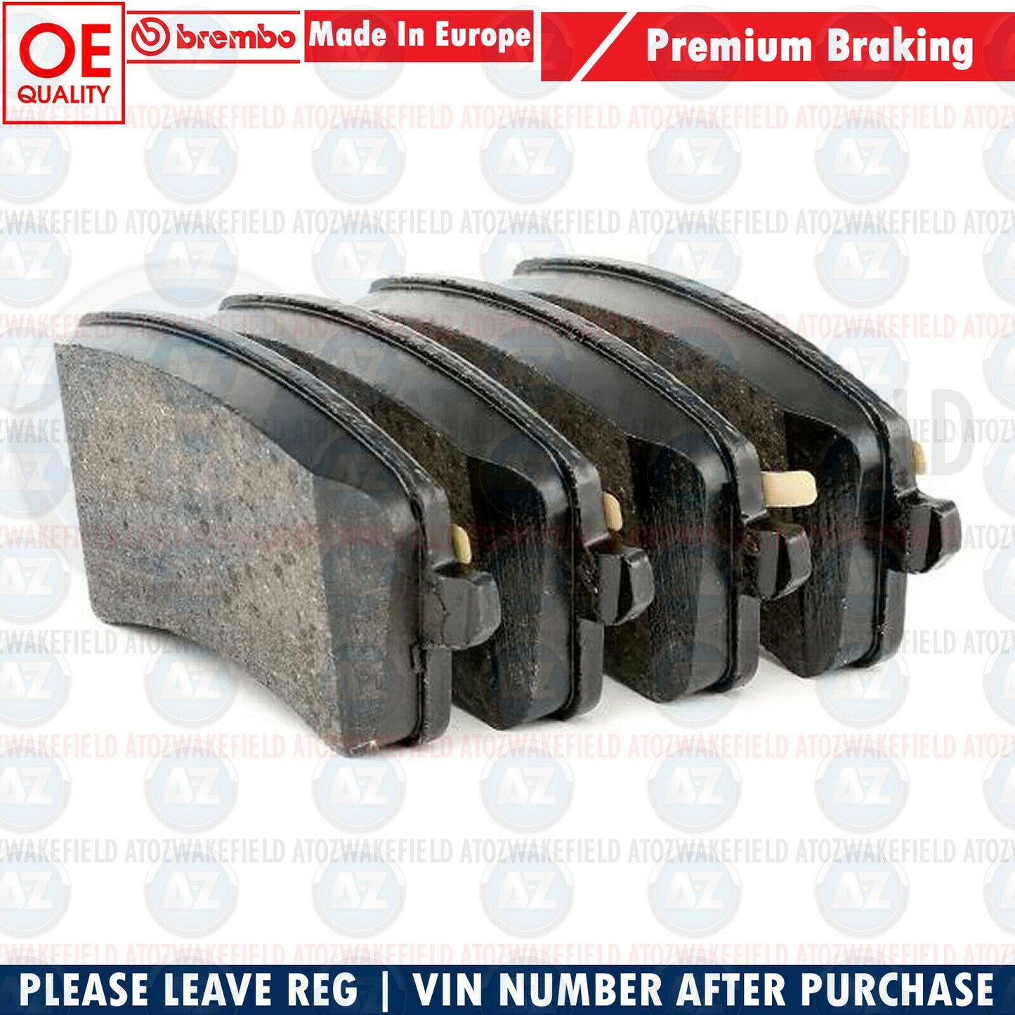 FOR AUDI A4 A5 Q5 REAR GENUINE PREMIUM OE QUALITY BREMBO BRAKE PADS 8K0698451