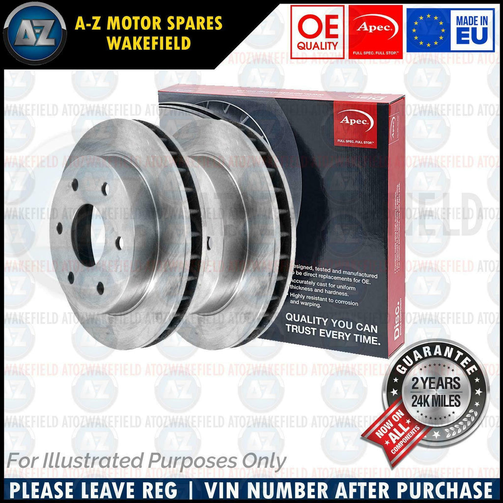 FOR AUDI A4 A6 FRONT OE QUALITY APEC HIGH CARBON BRAKE DISCS PAIR 318mm