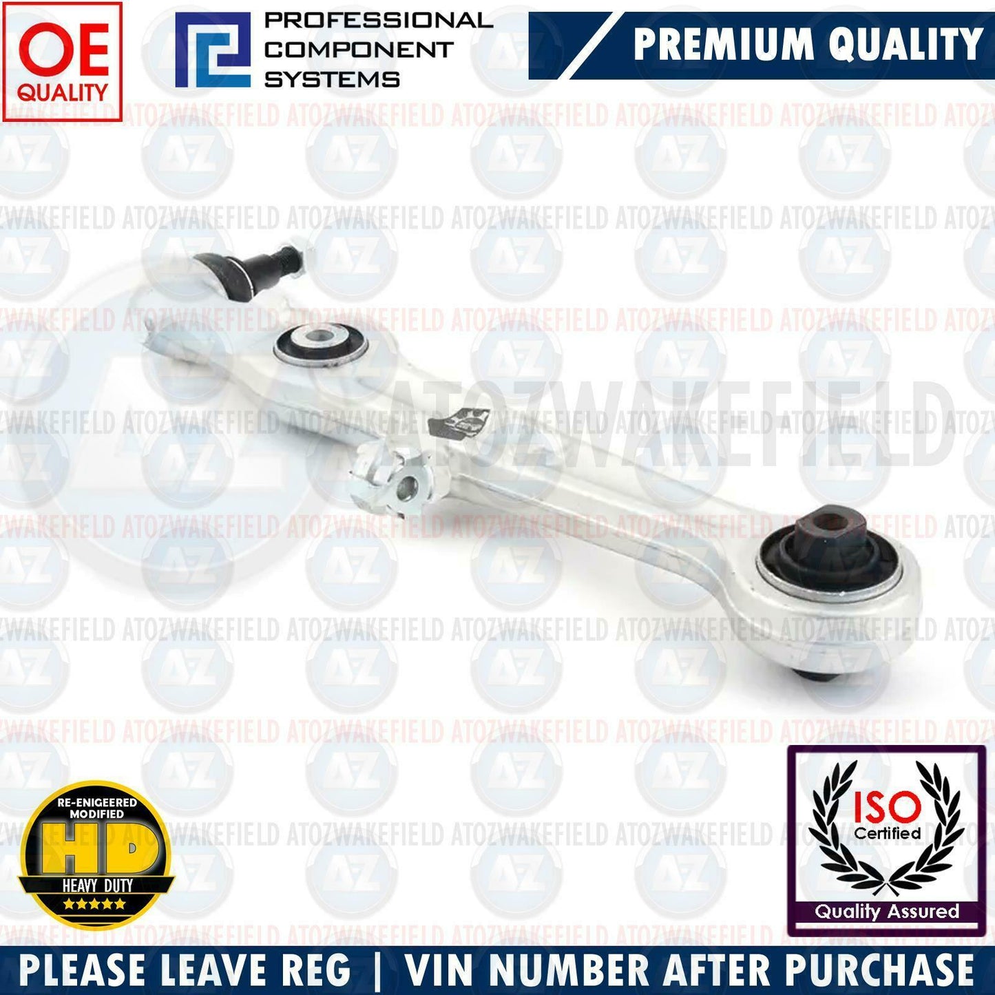 FOR AUDI A4 B6 B7 FRONT LOWER FRONT SUSPENSION WISHBONE TRACK CONTROL ARM 16mm