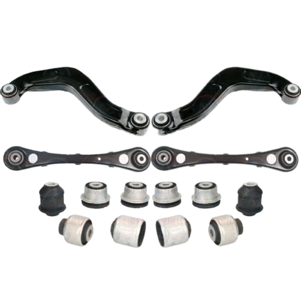 FOR AUDI A4 S4 RS4 B6 B7 EXEO REAR SUSPENSION TRAILING WISHBONES ARMS BUSHES KIT