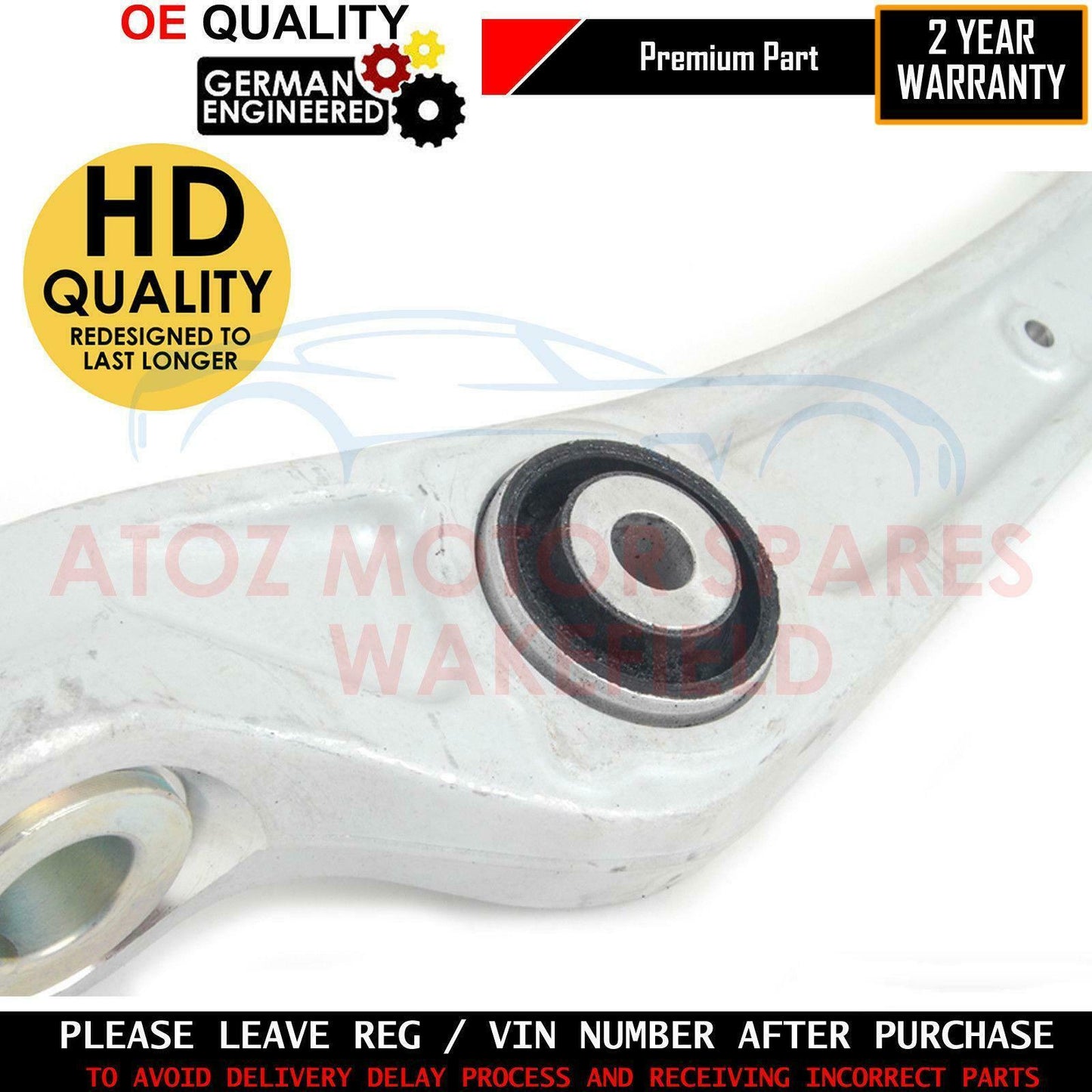 FOR AUDI A5 FRONT LOWER FRONT LEFT SUSPENSION WISHBONE TRACK CONTROL ARM