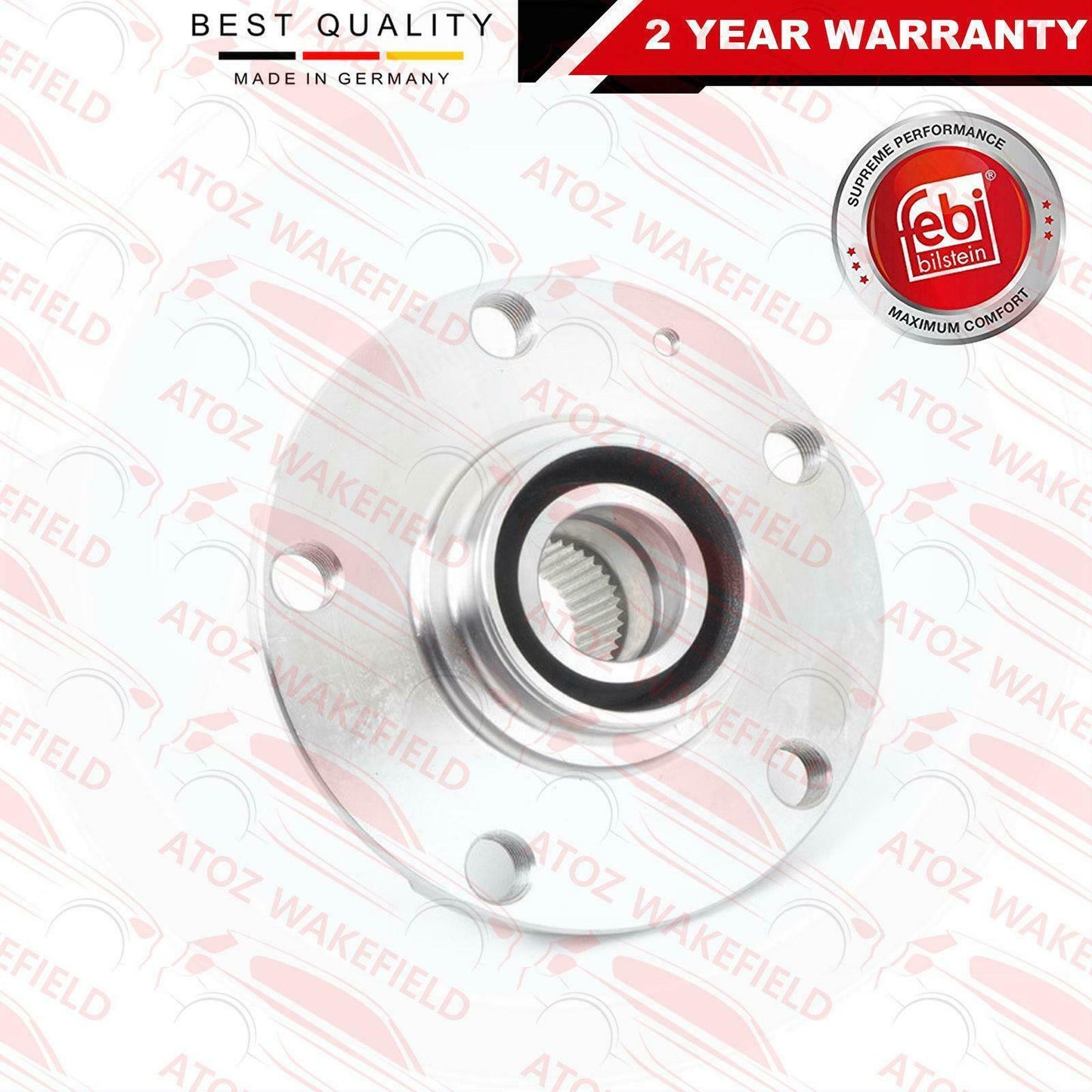 FOR AUDI A6 S6 RS6 4F C6 04-11 FRONT WHEEL HUB FLANGE FEBI GERMANY 4B0407413B