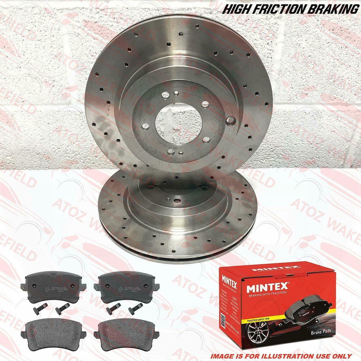 FOR AUDI A7 3.0 TDI QUATTRO REAR PERFORMANCE BRAKE DISCS MINTEX BRAKE PADS 330mm