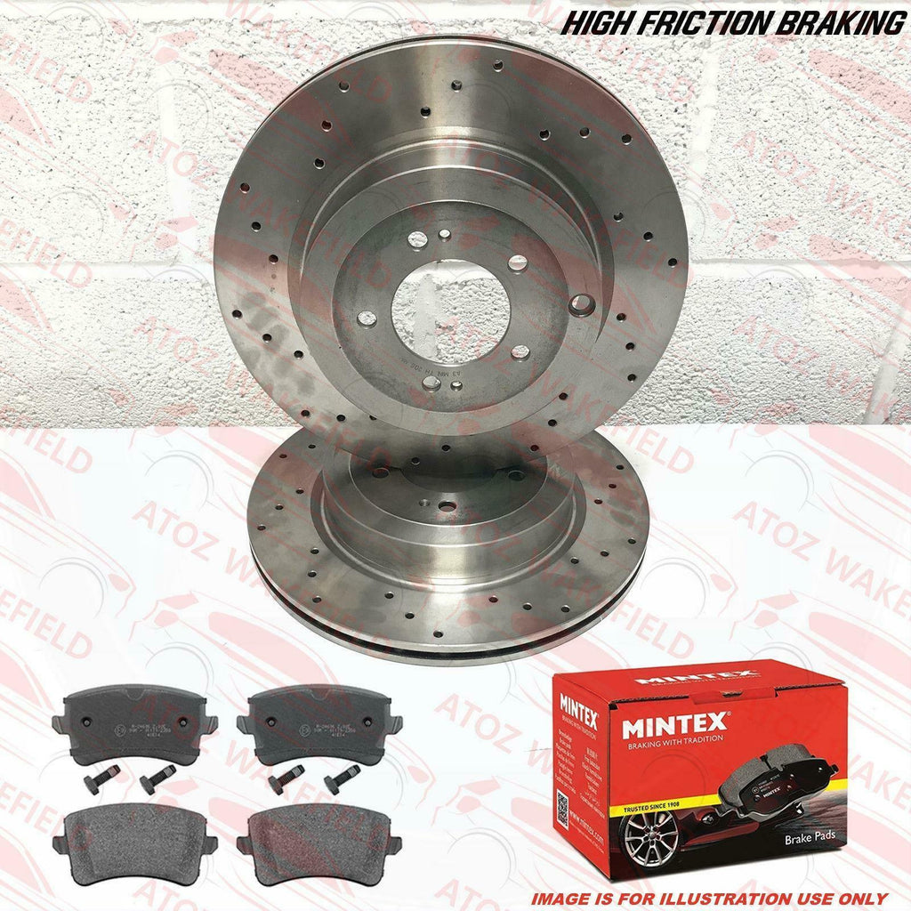 FOR AUDI A7 3.0 TDI QUATTRO REAR PERFORMANCE BRAKE DISCS MINTEX BRAKE PADS 330mm