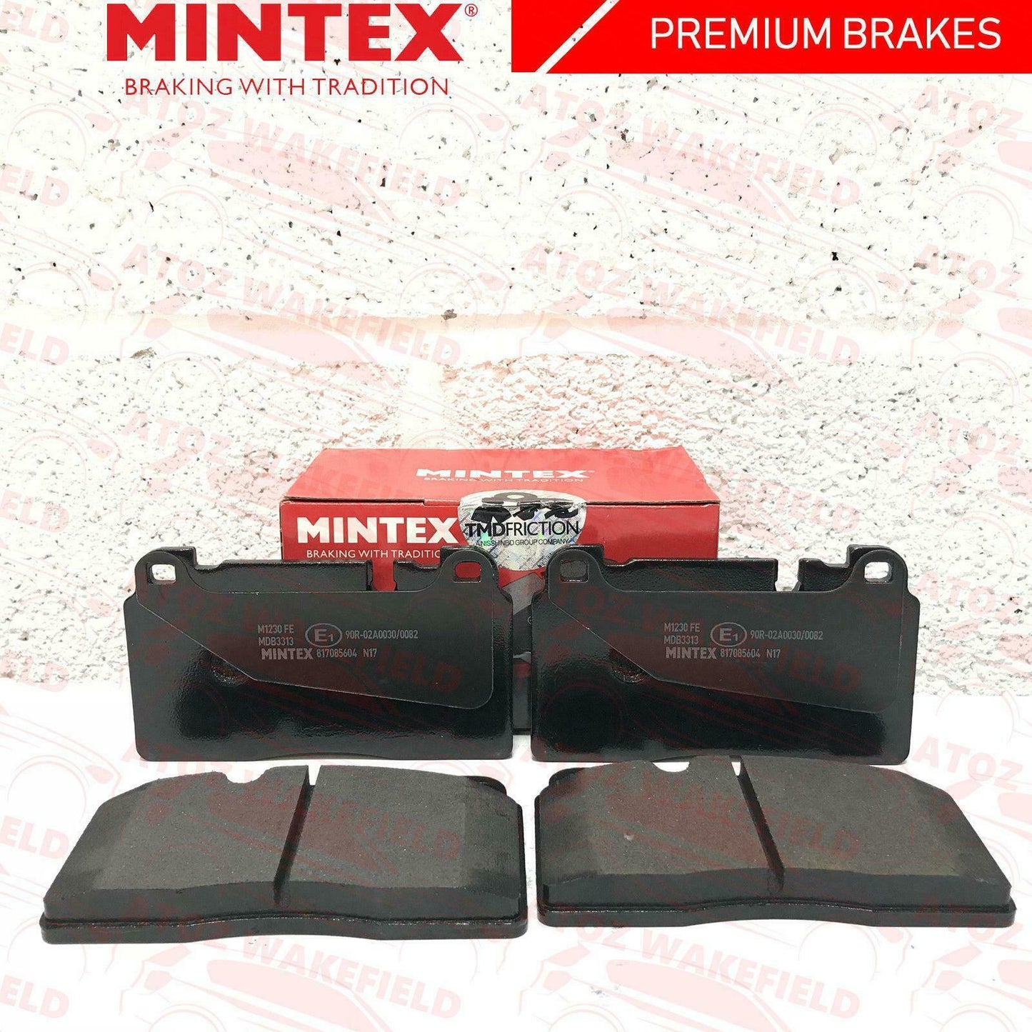 FOR AUDI A6 C7 S6 FRONT PREMIUM MDB3133 MINTEX BRAKE PADS WEAR WIRE INDICATOR