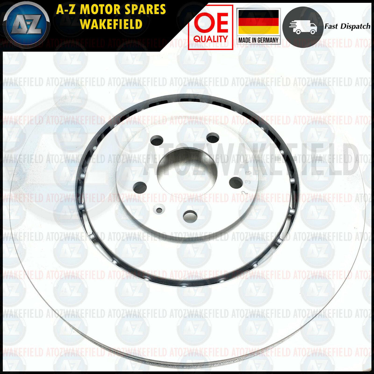 FOR AUDI A8 09-18 FRONT PREMIUM HIGH CARBON COATED BRAKE DISCS PAIR 400mm