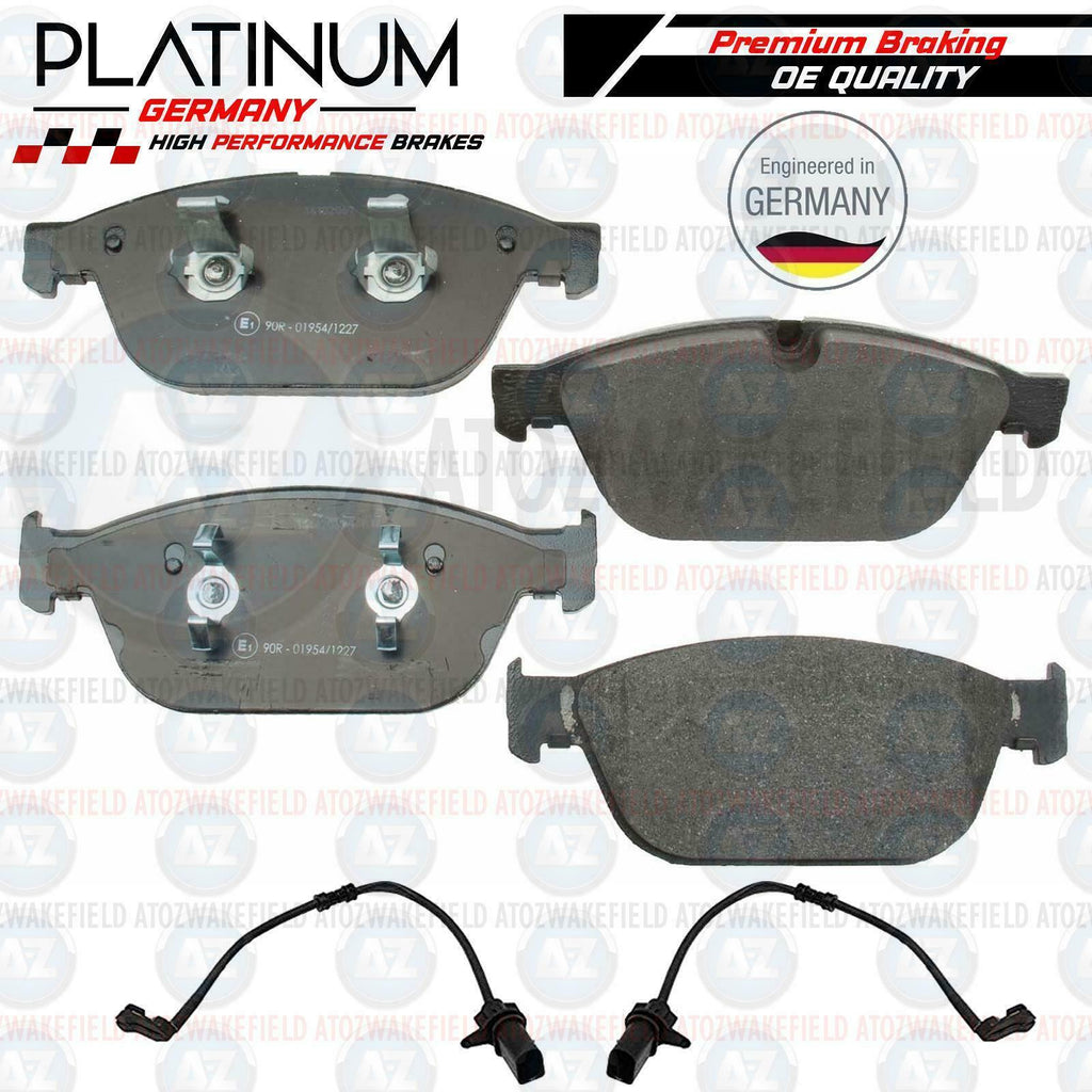 FOR AUDI A8 S8 W12 FRONT PLATINUM PD BRAKE PADS WIRE SENSORS PREMIUM QUALITY