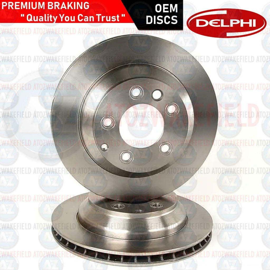 FOR AUDI Q7 PORSCHE CAYENNE VW TOUAREG PREMIUM DELPHI REAR BRAKE DISCS PAIR 330m