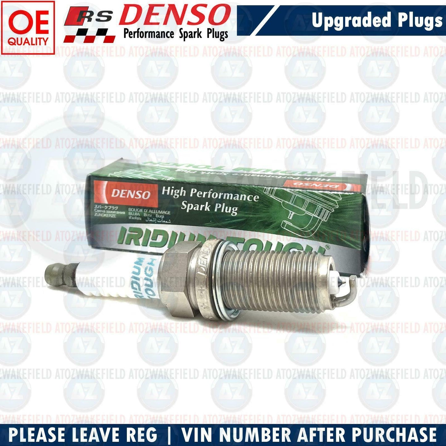 FOR FORD FOCUS ST RS MONDEO KUGA 2.5 DENSO PERFROMANCE UPGRADED SPARK PLUGS x5