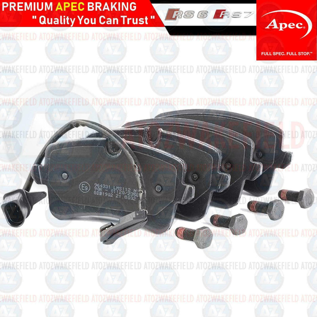 FOR AUDI RS4 RS5 RS6 RS7 S6 S7 APEC REAR BRAKE PADS SET WEAR LEAD WIRE SENSORS