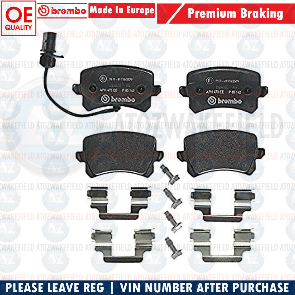 FOR AUDI RSQ3 (8UB,8UG) 2.5 RS REAR AXLE BREMBO BRAKE PADS SET OEM NEW