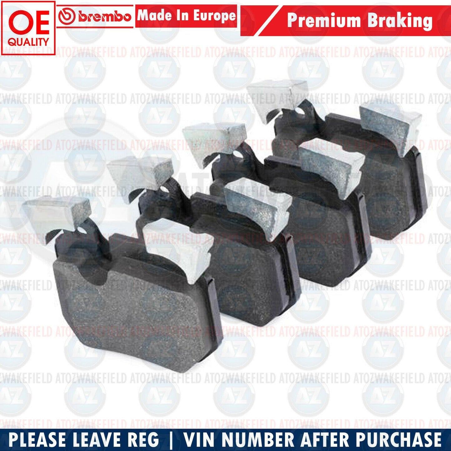 FOR BMW 1 SERIES 135i E82 E88 REAR GENUINE BREMBO BRAKE PADS BRAND NEW SET