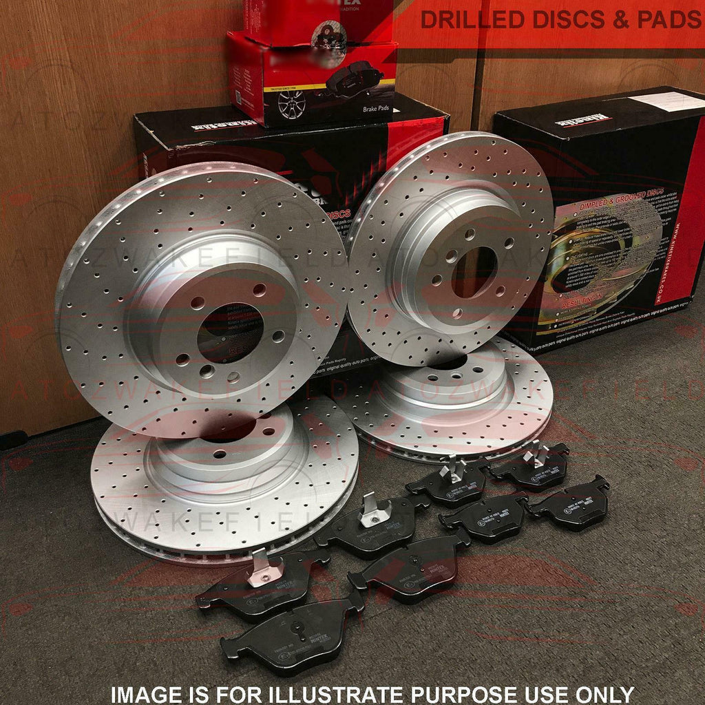 FOR BMW 1 SERIES F20 F21 125d 125i M SPORT FRONT REAR DRILLED BRAKE DISCS PADS