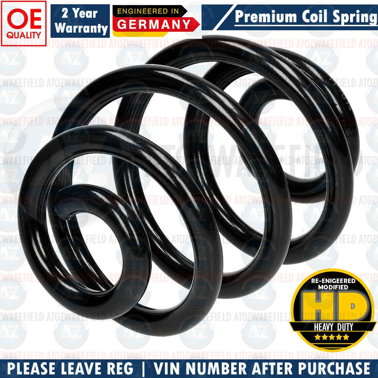FOR BMW 3 SERIES E46 SPORT M-SPORT REAR AXLE SUSPENSION COIL SPRING 33536756982
