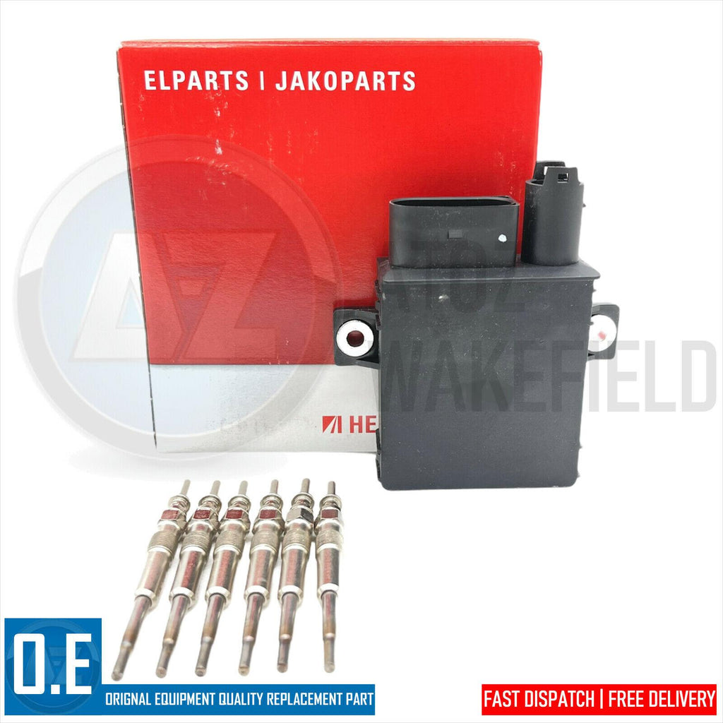 FOR BMW 325d 330d 525d 530d 535d 635d X3 X5 X6 GLOW PLUGS & CONTROL RELAY MODULE