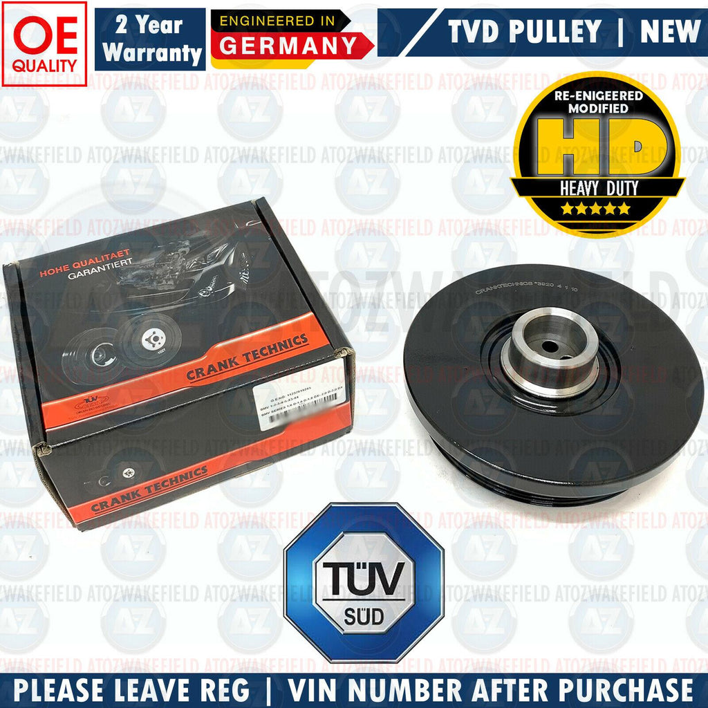 FIT BMW 330d 330xd E90 E91 E92 E93 TORSION VIBRATION DAMPER CRANKSHAFT PULLEY
