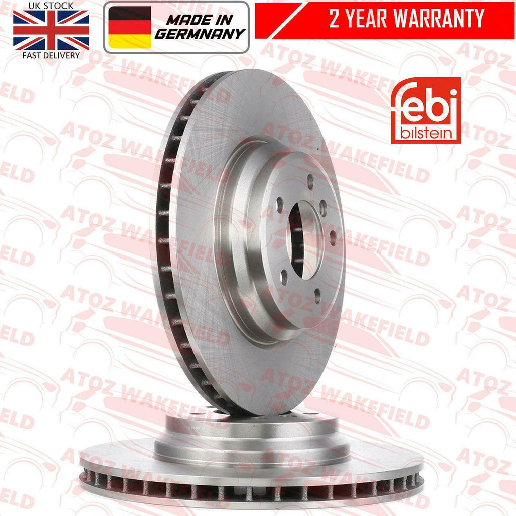 FOR BMW 330d 335i 335d E90 E91 E92 E93 M SPORT FRONT BRAKE DISCS PAIR 348mm FEBI