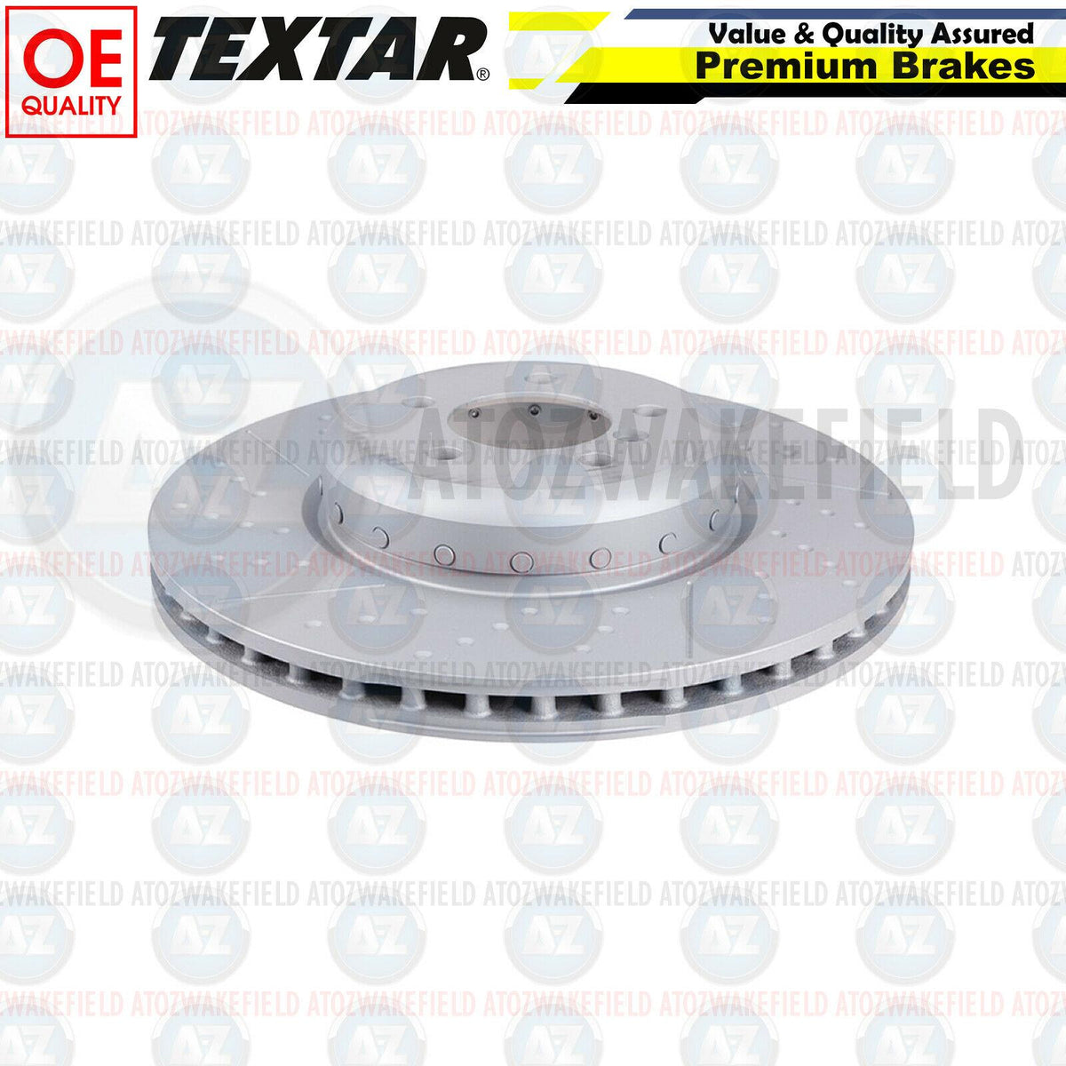 FOR BMW 430d 435d 435i 440i M SPORT DIMPLED GROOVED FRONT BRAKE DISCS PAIR 370mm