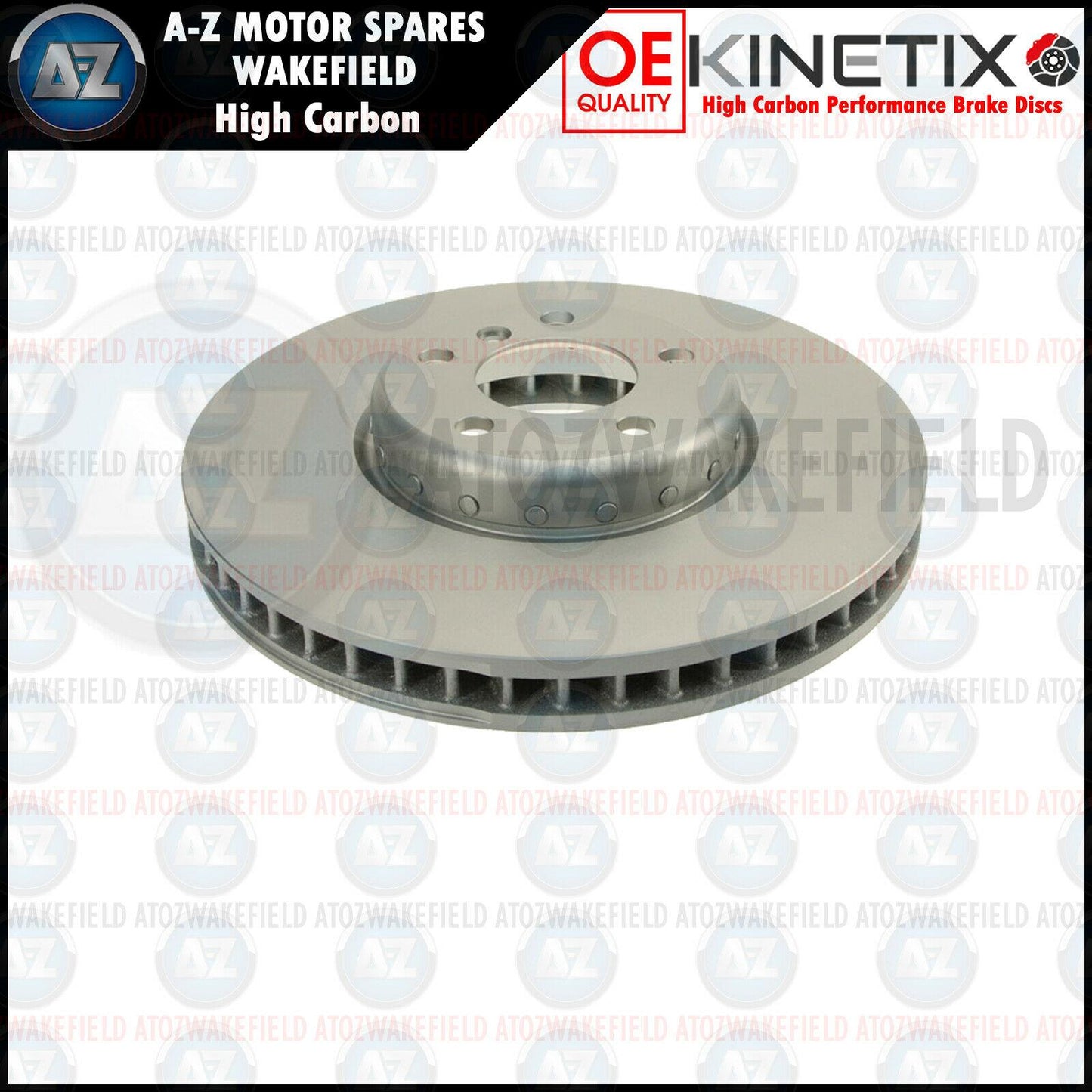 FOR BMW 5 6 7 SERIES M SPORT HIGH CARBON COATED FRONT BRAKE DISCS PAIR 348mm