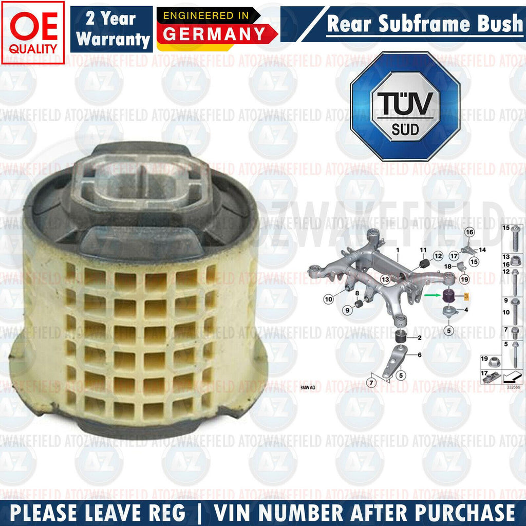 FOR BMW 5 6 7 SERIES ROLLS ROYCE GHOST REAR SUBFRAME REAR BUSH 33316793864
