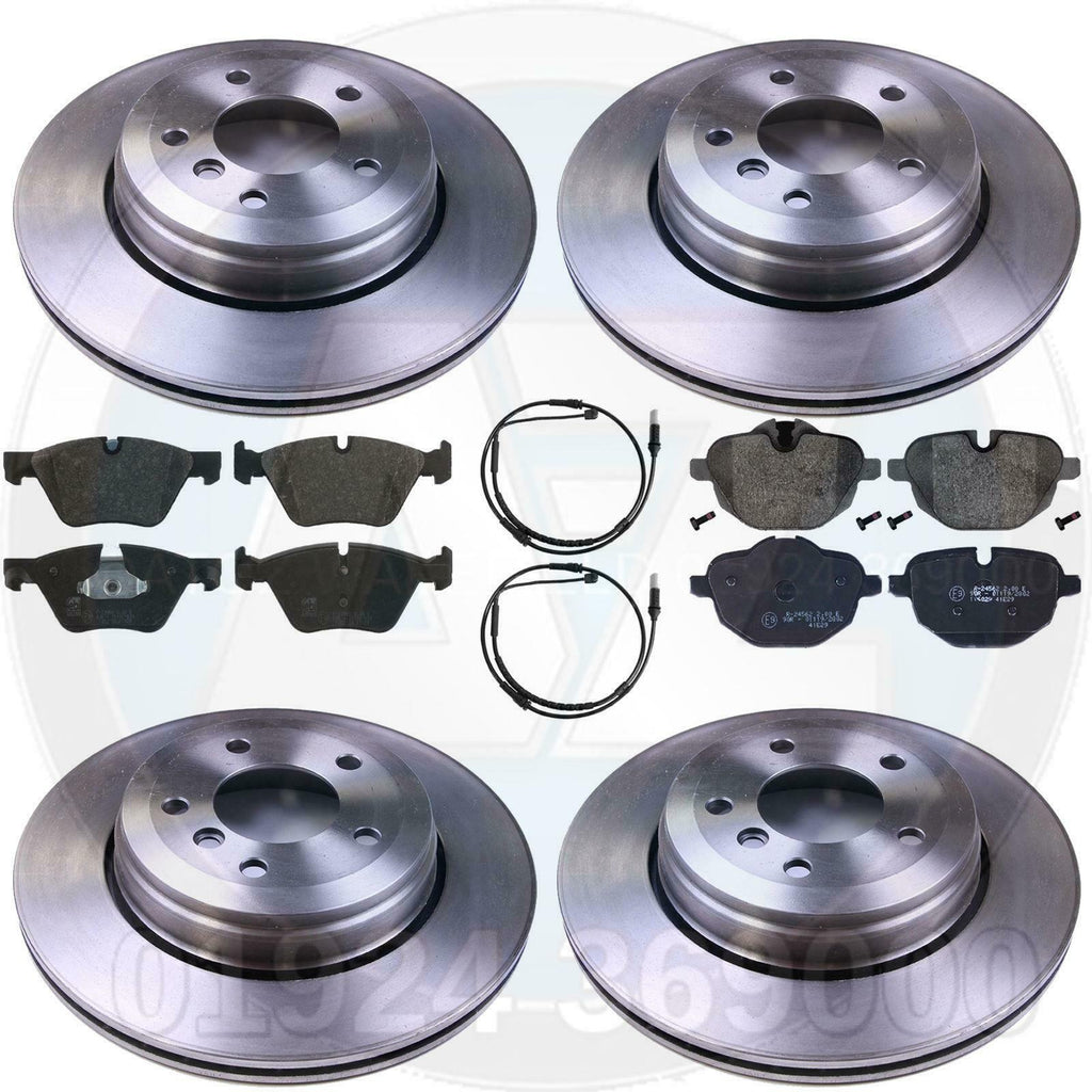 FOR BMW 5 SERIES 518d 520d 520 F10 F11 FRONT REAR BRAKE DISCS PADS SENSORS 330mm