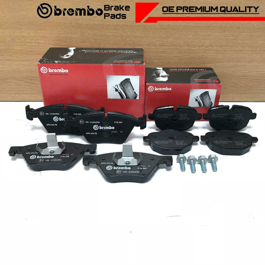 FOR BMW 5 SERIES 518d 520d 525d F10 F11 FRONT REAR GENUINE BREMBO BRAKE PADS SET