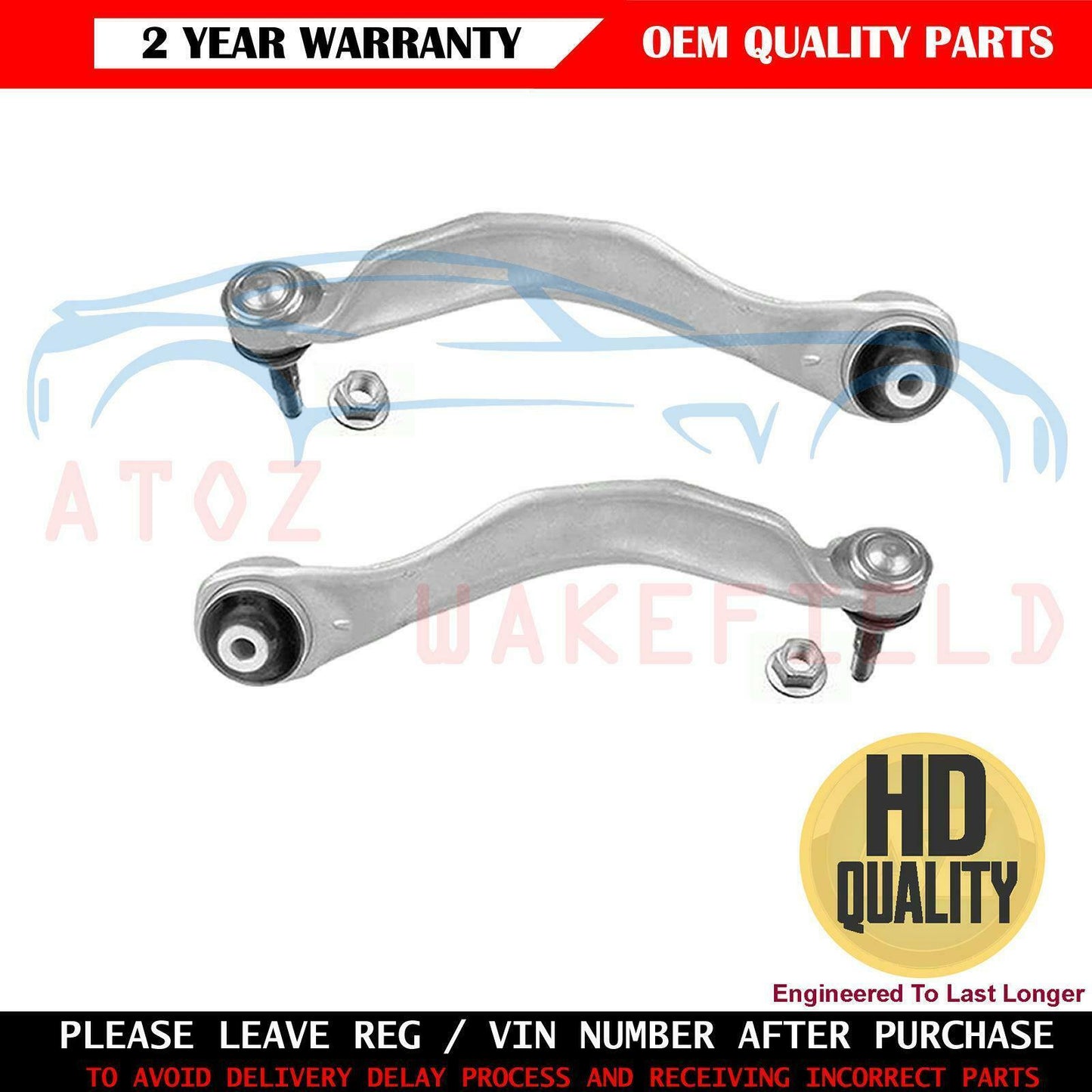FOR BMW 5 SERIES F10 F11 2010- FRONT SUSPENSION LOWER WISHBONES CONTROL ARMS L+R