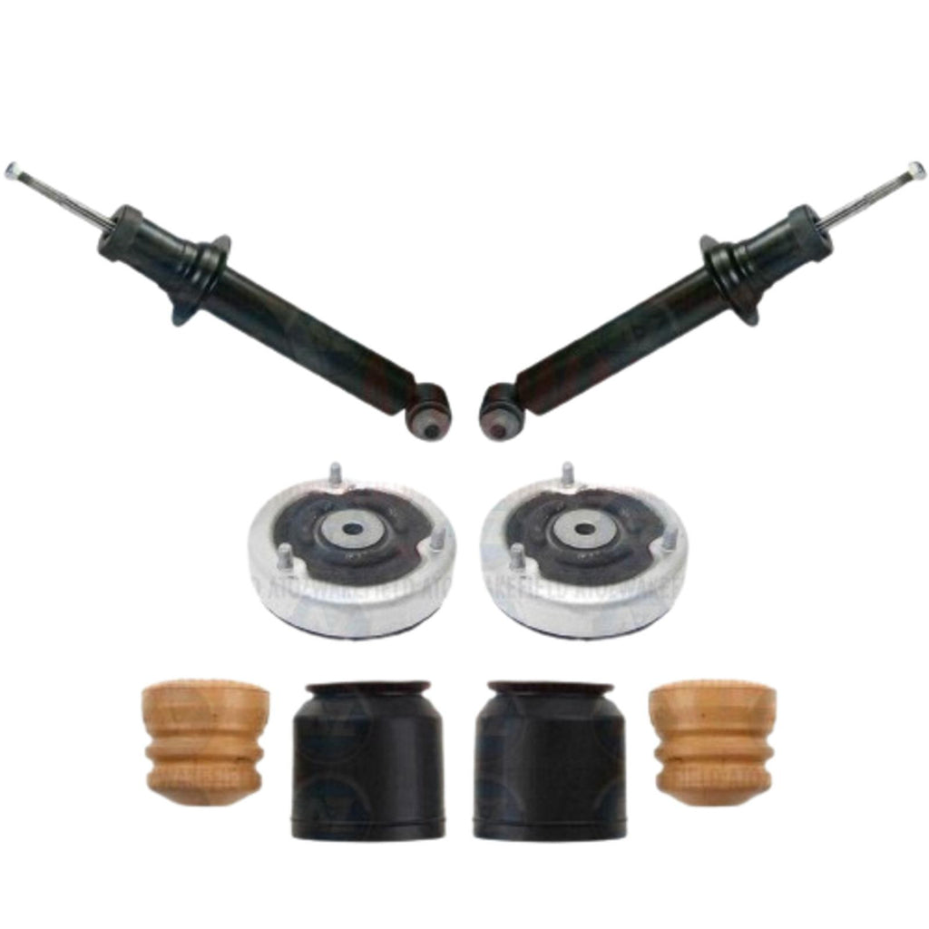 FOR BMW 5 SERIES REAR SHOCKER SHOCK ABSORBERS TOP STRUT MOUNTS DUST COVERS KIT