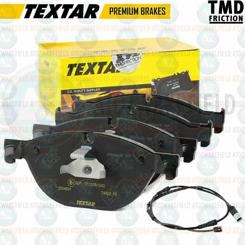 FOR BMW 520d 525d 530d 535d F10 FRONT TEXTAR BRAKE PADS SET + WEAR WIRE SENSOR