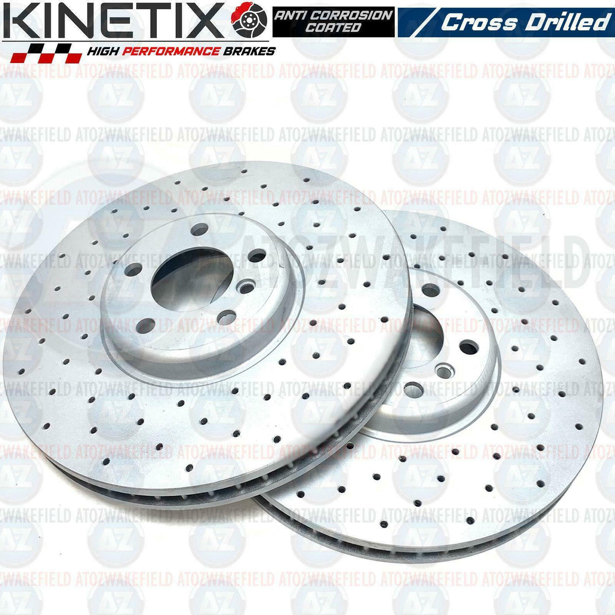 FOR BMW 550i 750i 760i F07 F01 F02 F03 F04 FRONT DRILLED BRAKE DISCS PADS WIRE